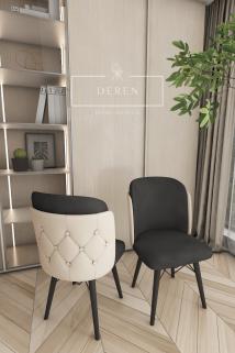 Anka Serisi, 80x132 Açılabilir MDF Mutfak ve Yemek Masası Takımı + 6 Adet Sandalye